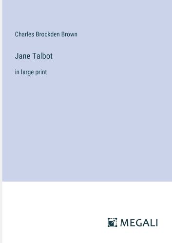 Cover image for Jane Talbot