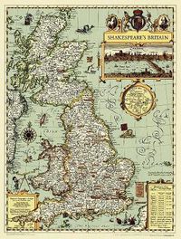 Cover image for Shakespeare's Britain, Tubed: Wall Maps History & Nature