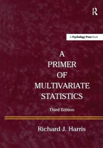 Cover image for A Primer of Multivariate Statistics