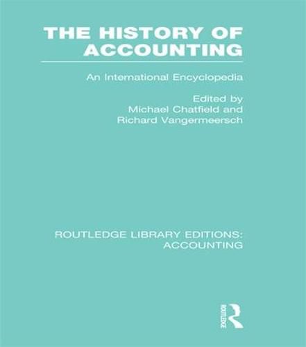 Cover image for The History of Accounting (RLE Accounting): An International Encylopedia