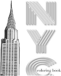 Cover image for New York City chrysler building coloring sketch book