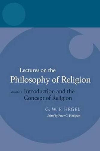 Cover image for Hegel - Lectures on the Philosophy of Religion