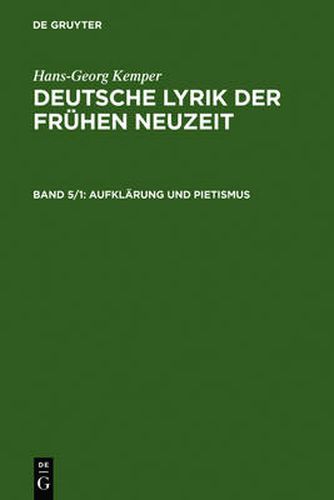 Cover image for Aufklarung Und Pietismus