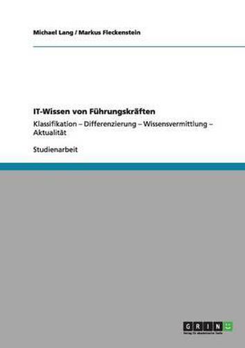 Cover image for It-Wissen Von Fuhrungskraften
