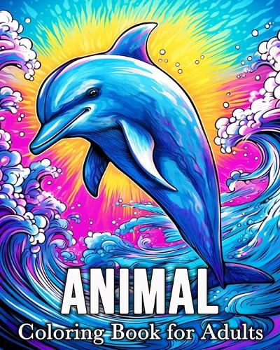 Cover image for Animal Coloring Book for Adults