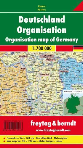 Organization Map Provided with Metal Ledges/Tube 1:700 000