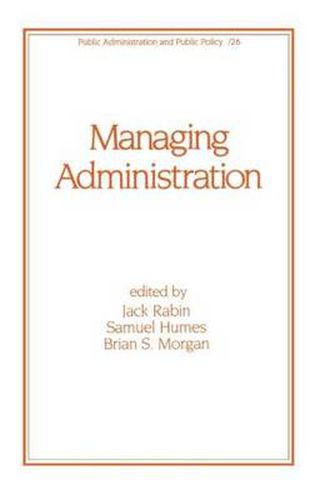 Cover image for Managing Administration