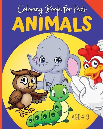 Cover image for ANIMALS - Coloring Book For Kids