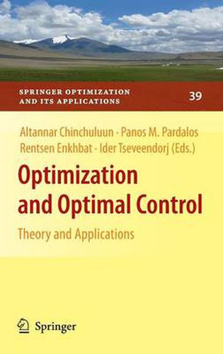 Cover image for Optimization and Optimal Control: Theory and Applications