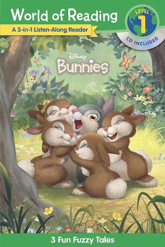 Cover image for Disney Bunnies: A 3-In-1 Listen-Along Reader: 3 Fun Fuzzy Tales