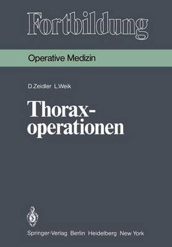 Cover image for Thoraxoperationen