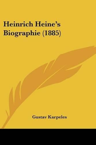 Cover image for Heinrich Heine's Biographie (1885)