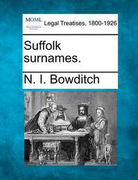 Cover image for Suffolk Surnames.