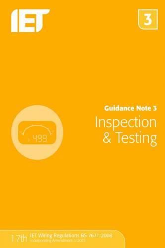 Cover image for Guidance Note 3: Inspection & Testing