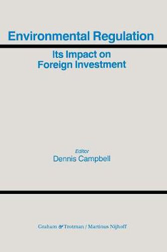 Cover image for Environmental Regulation and Its Impact on Foreign Investment