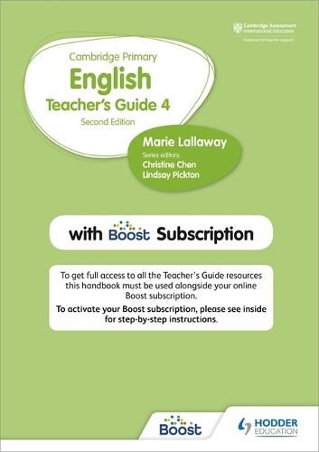 Hodder Cambridge Primary English Teacher's Guide Stage 4 with Boost Subscription