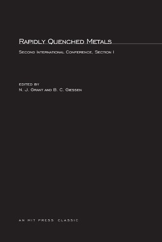 Cover image for Rapidly Quenched Metals: Second International Conference Section I