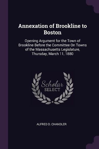 Cover image for Annexation of Brookline to Boston