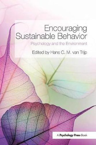Cover image for Encouraging Sustainable Behavior: Psychology and the Environment