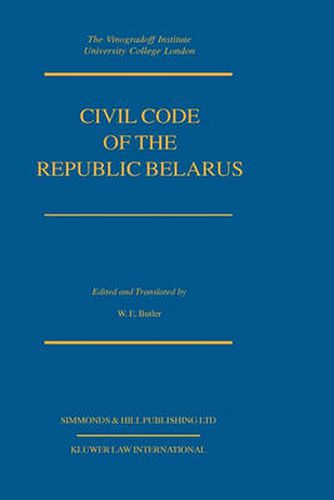 Cover image for Civil Code Of The Republic Belarus