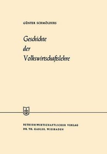 Cover image for Geschichte Der Volkswirtschaftslehre