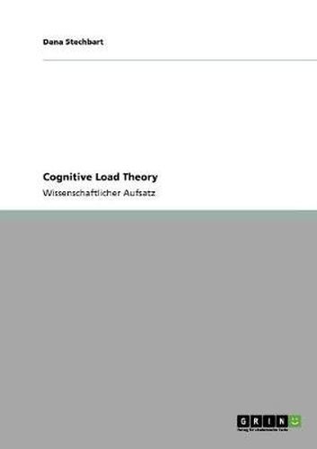 Cover image for Cognitive Load Theory