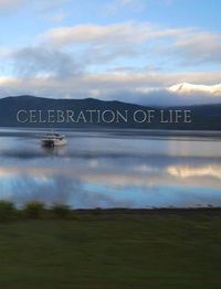 Cover image for Celebration of life scenic remembrance Journal