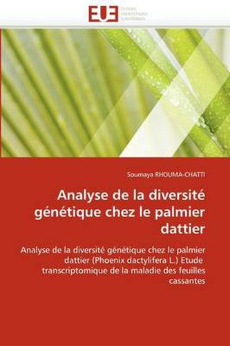 Cover image for Analyse de La Diversit G N Tique Chez Le Palmier Dattier