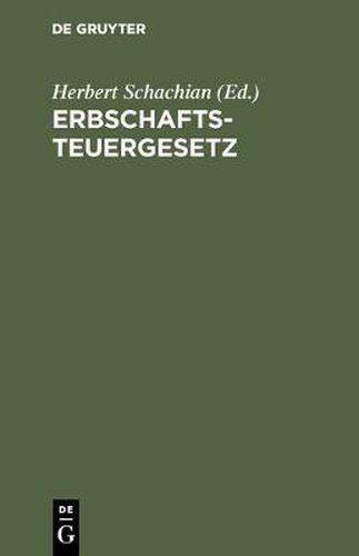 Cover image for Erbschaftsteuergesetz