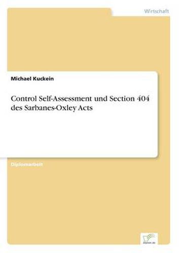 Cover image for Control Self-Assessment und Section 404 des Sarbanes-Oxley Acts