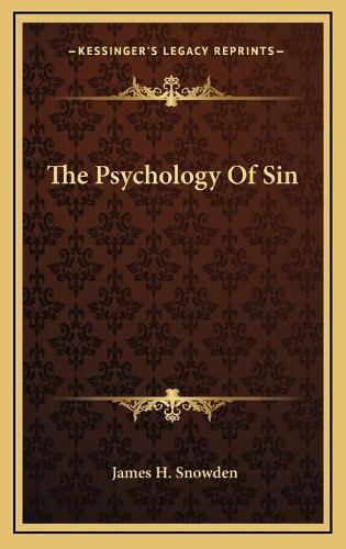 The Psychology of Sin