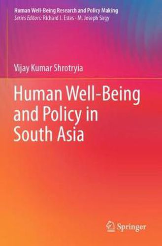 Cover image for Human Well-Being and Policy in South Asia