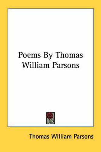 Poems by Thomas William Parsons