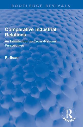 Cover image for Comparative Industrial Relations