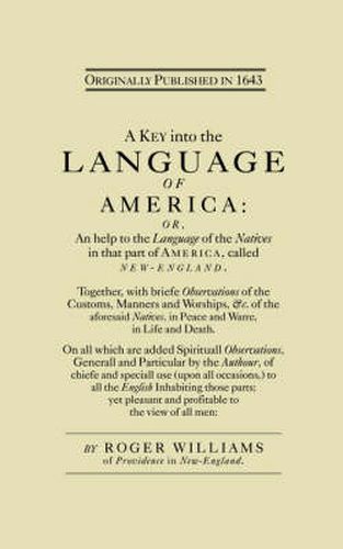 Cover image for A Key Into the Language of America