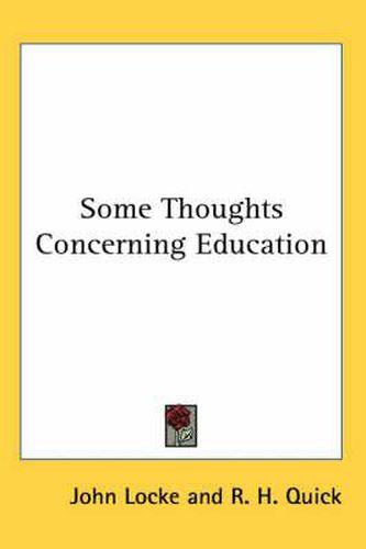 Cover image for Some Thoughts Concerning Education