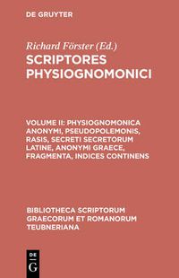 Cover image for Scriptores Physiognomonici, CB