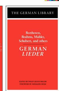 Cover image for German Lieder: Beethoven, Brahms, Mahler, Schubert, and others