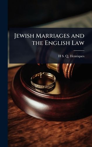 Cover image for Jewish Marriages and the English Law