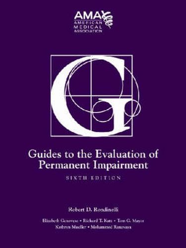 Cover image for Guides to the Evaluation of Permanent Impairment