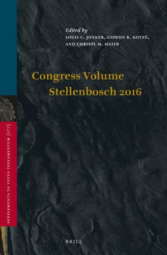 Congress Volume Stellenbosch 2016