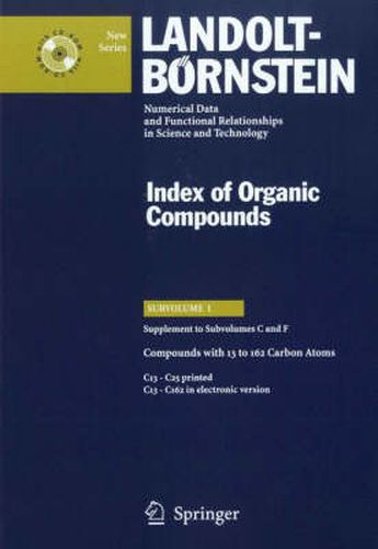 Compounds with 13 to 162 Carbon Atoms (Supplement to Subvolume C and F)