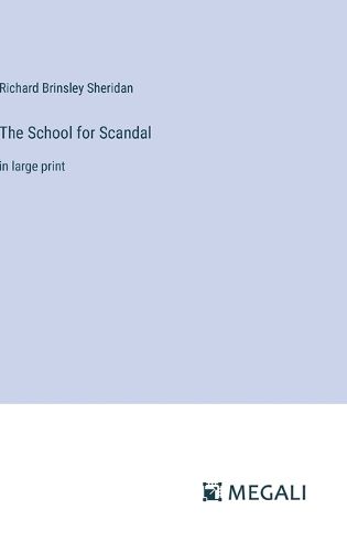 Cover image for The School for Scandal