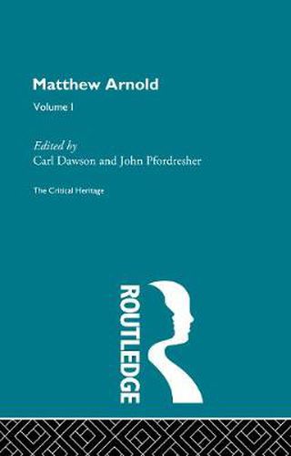 Cover image for Matthew Arnold: The Critical Heritage Volume 1 Prose Writings