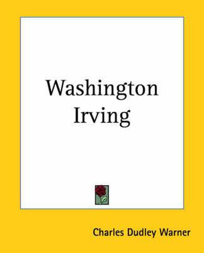 Cover image for Washington Irving