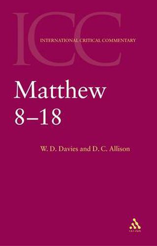 Cover image for Matthew 8-18: Volume 2