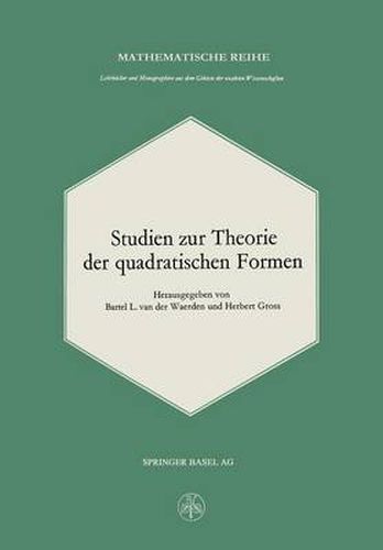 Cover image for Studien Zur Theorie Der Quadratischen Formen