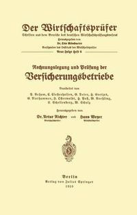 Cover image for Rechnungslegung und Prufung der Versicherungsbetriebe