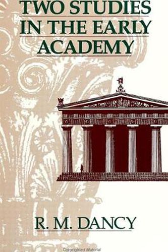 Cover image for Two Studies in the Early Academy