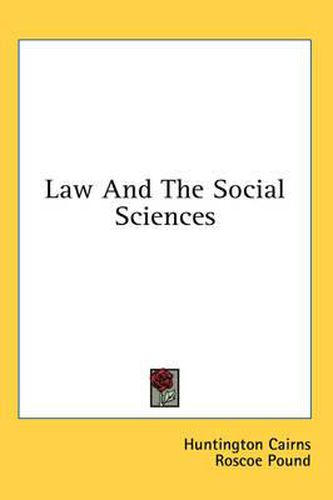 Law and the Social Sciences